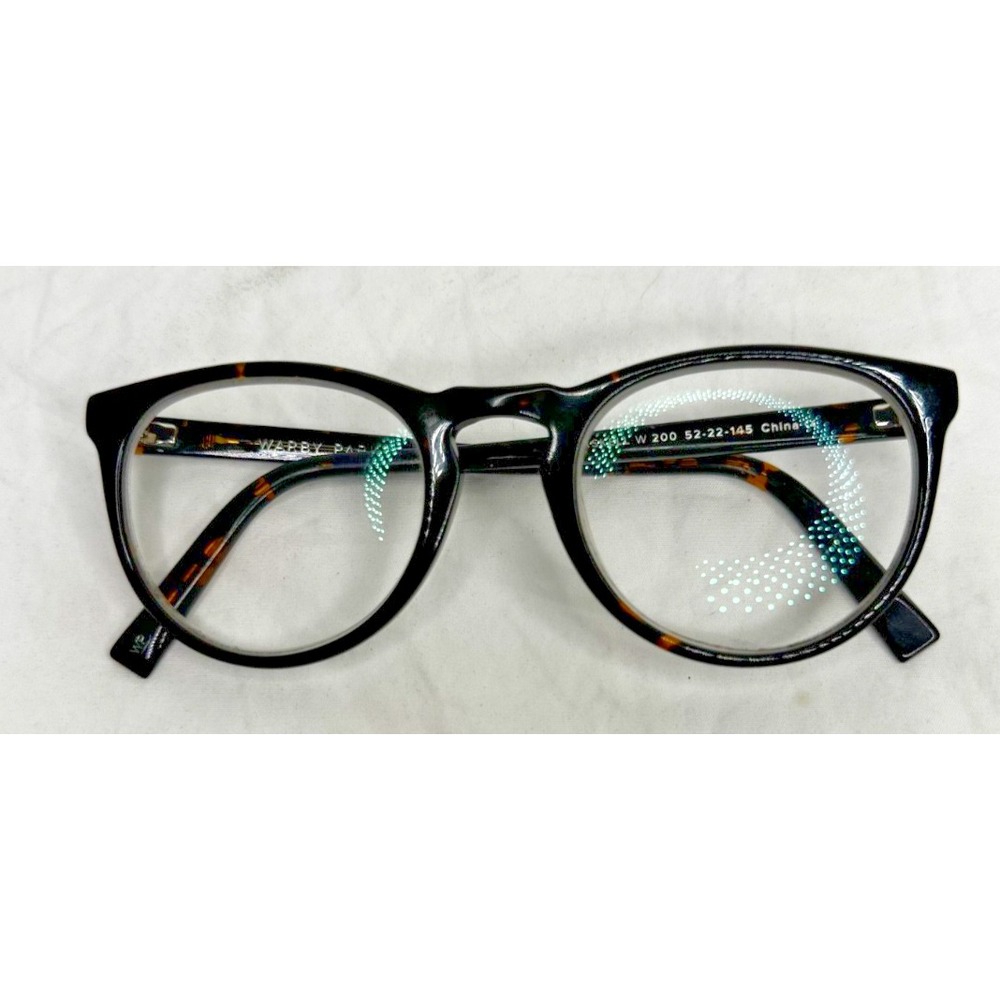 Warby Parker Glasses Frames Only Haskell W 200 52 22 45 Tortoise Round